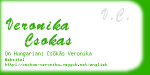 veronika csokas business card